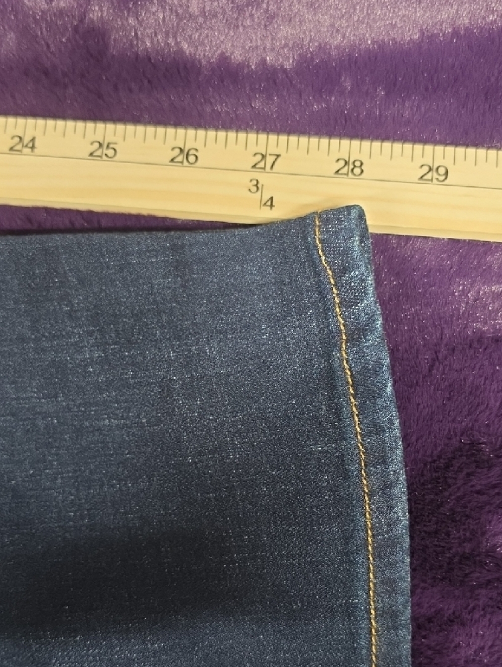 Levi's Women's Straight Leg Jeans in Indigo Blue sz 24W - Picture 7 of 7